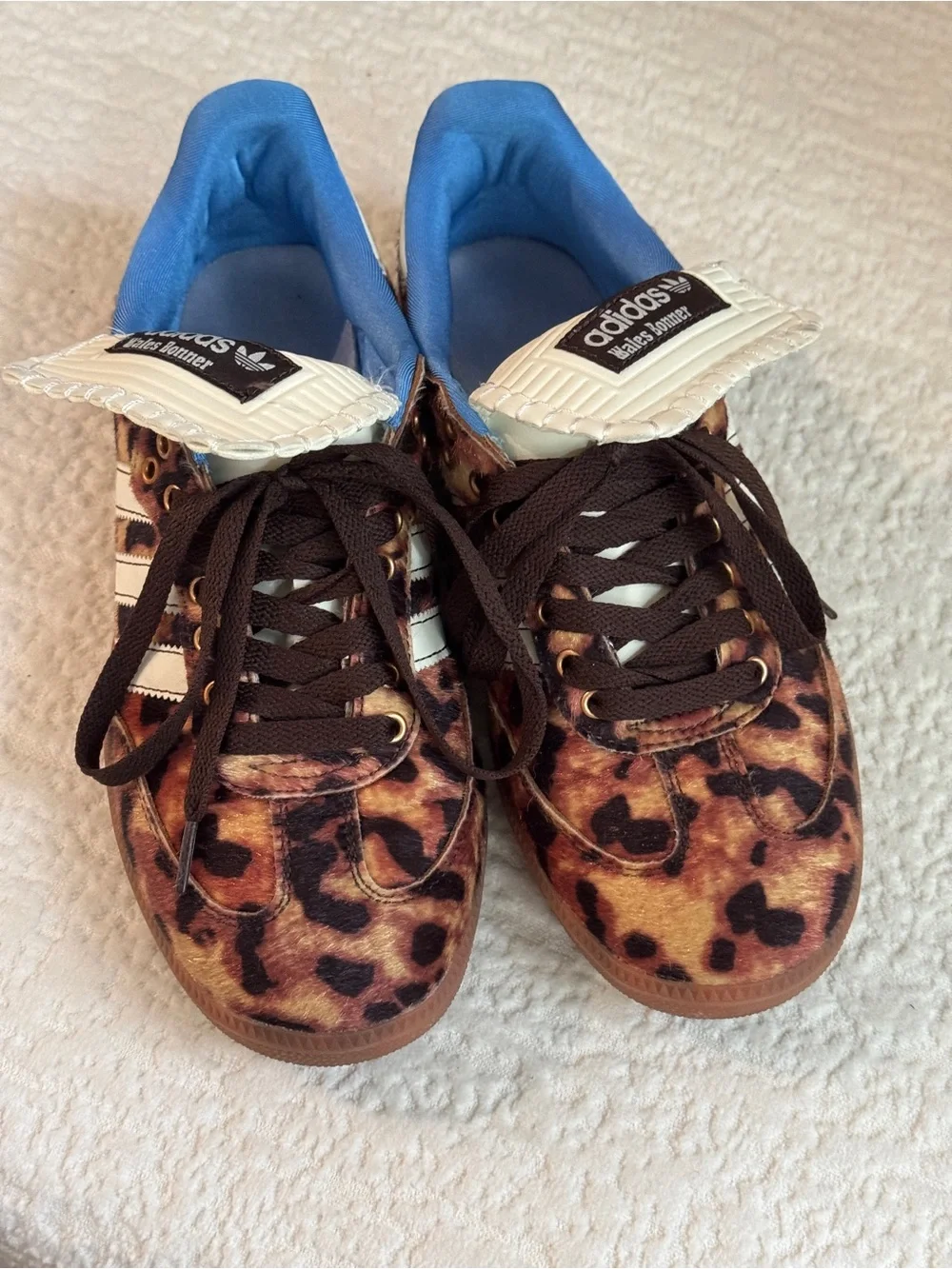 SOLD Adidas Wales Bonner Leopard Print Samba Sneakers